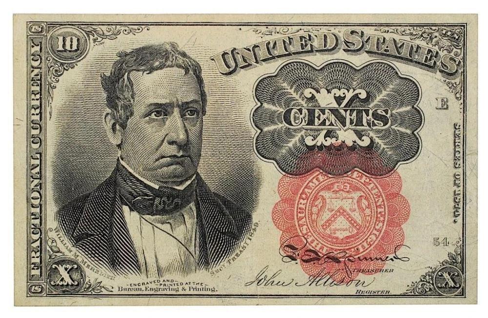Crisp EF Series 1874 10-Cents Fractional Note