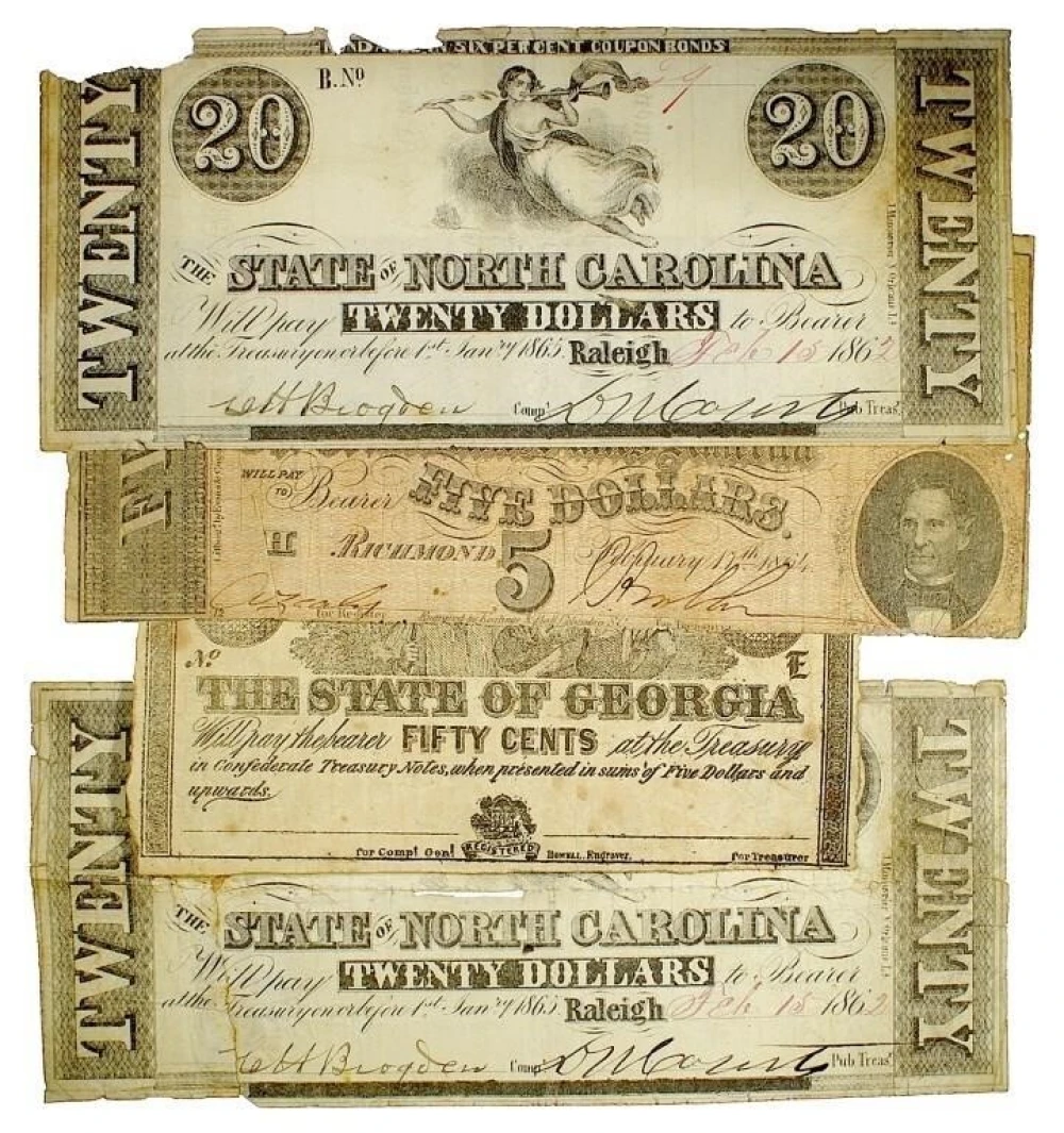 Civil War Era Currency Quartet