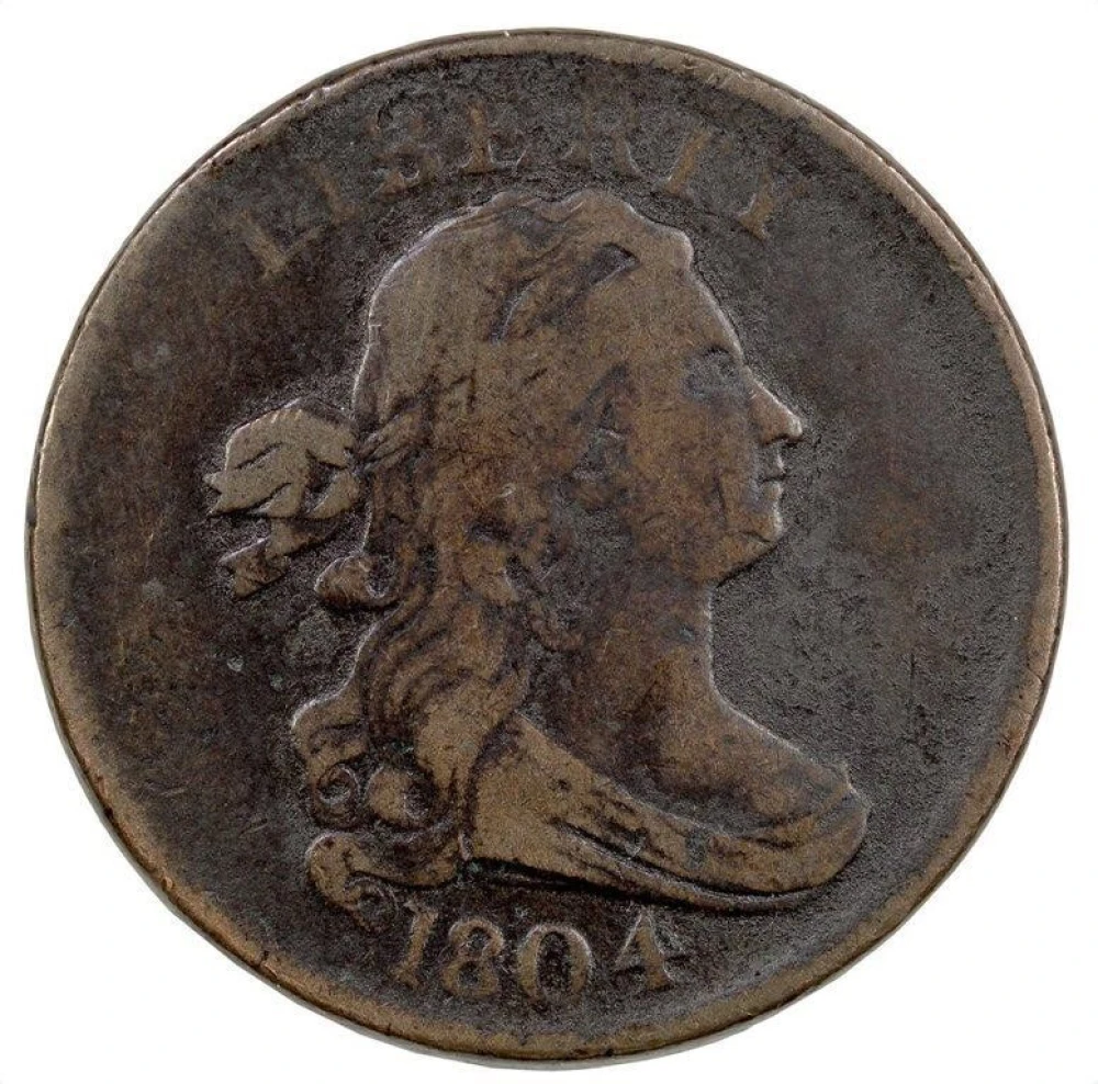 Fine+ 1804 Half Cent