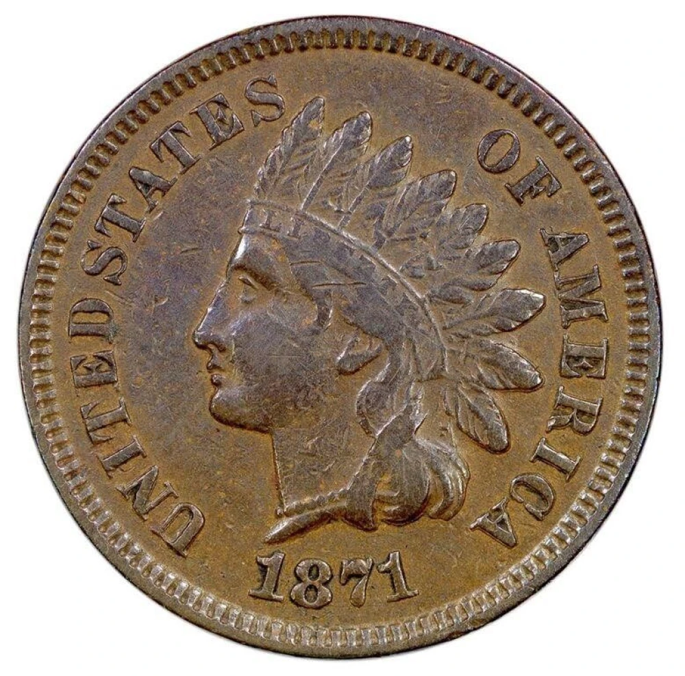 VF-30 1871 Indian Cent