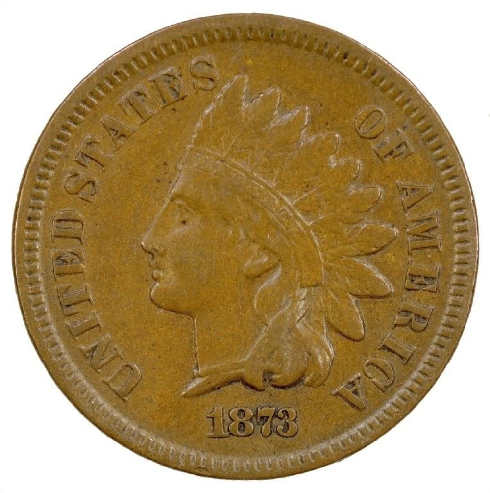 EF-40 1873 Indian Cent