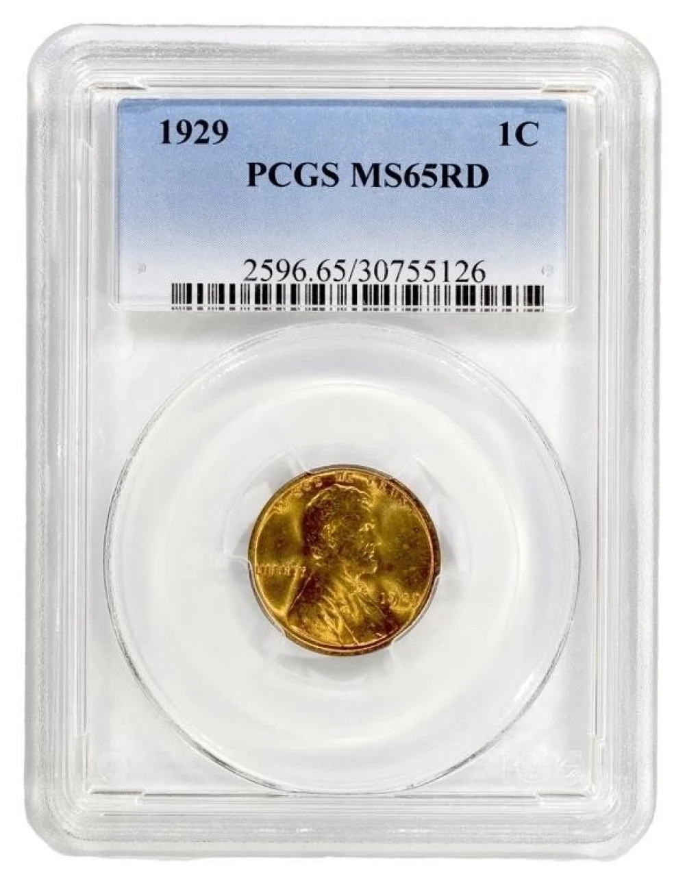PCGS MS-65 Red 1929 Lincoln Cent