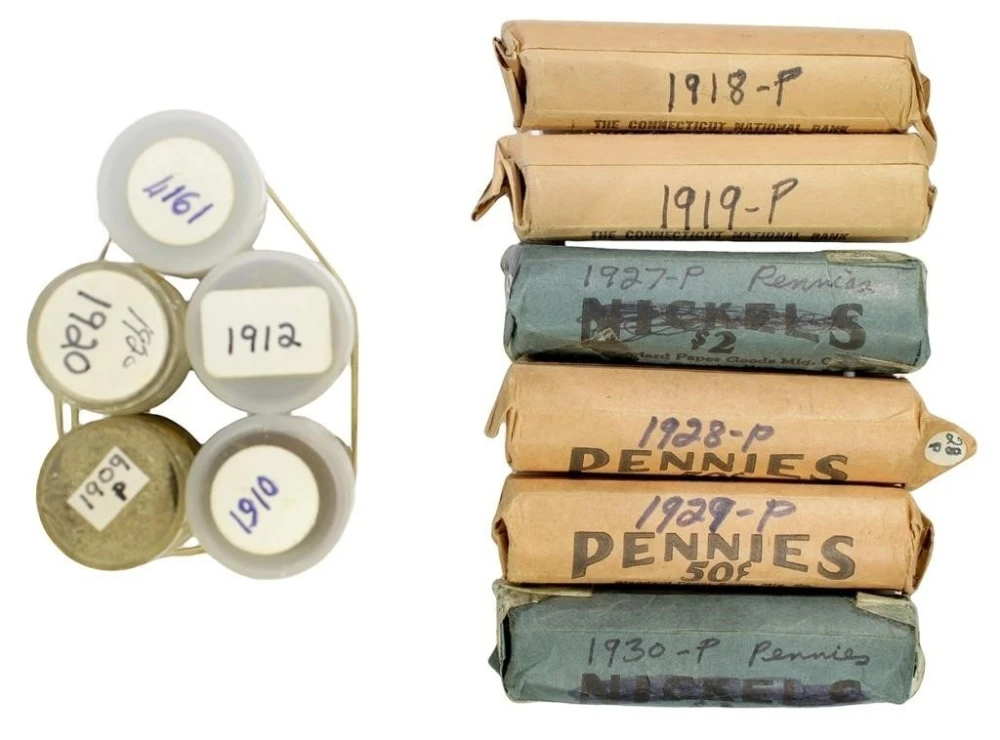 Lot of 11 Early Circulated Wheat Cent Rolls