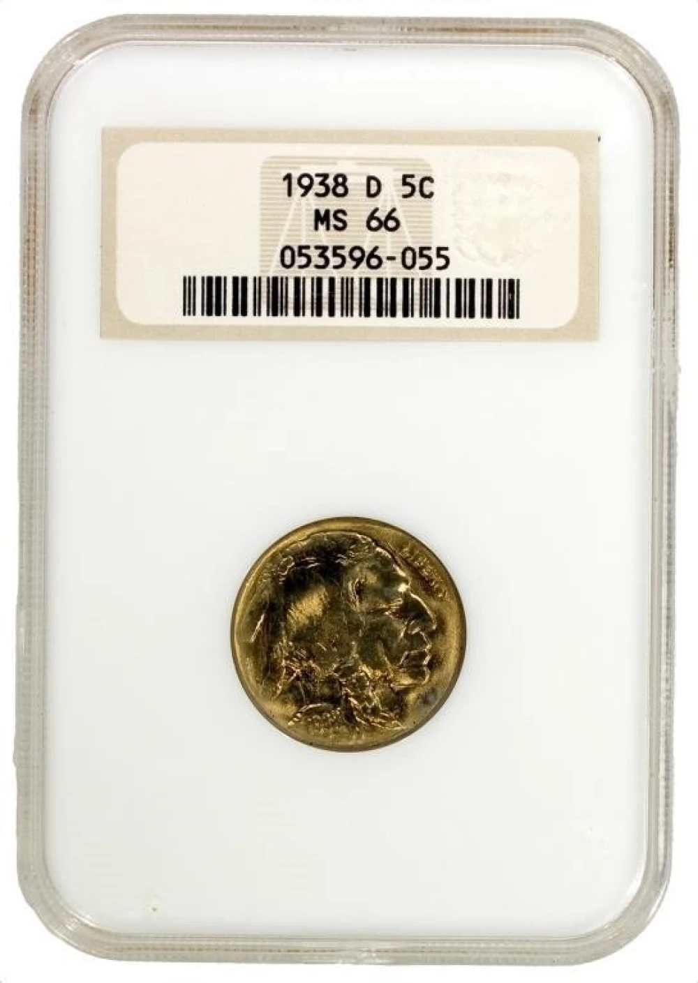 NGC MS-66 1938-D Buffalo Nickel