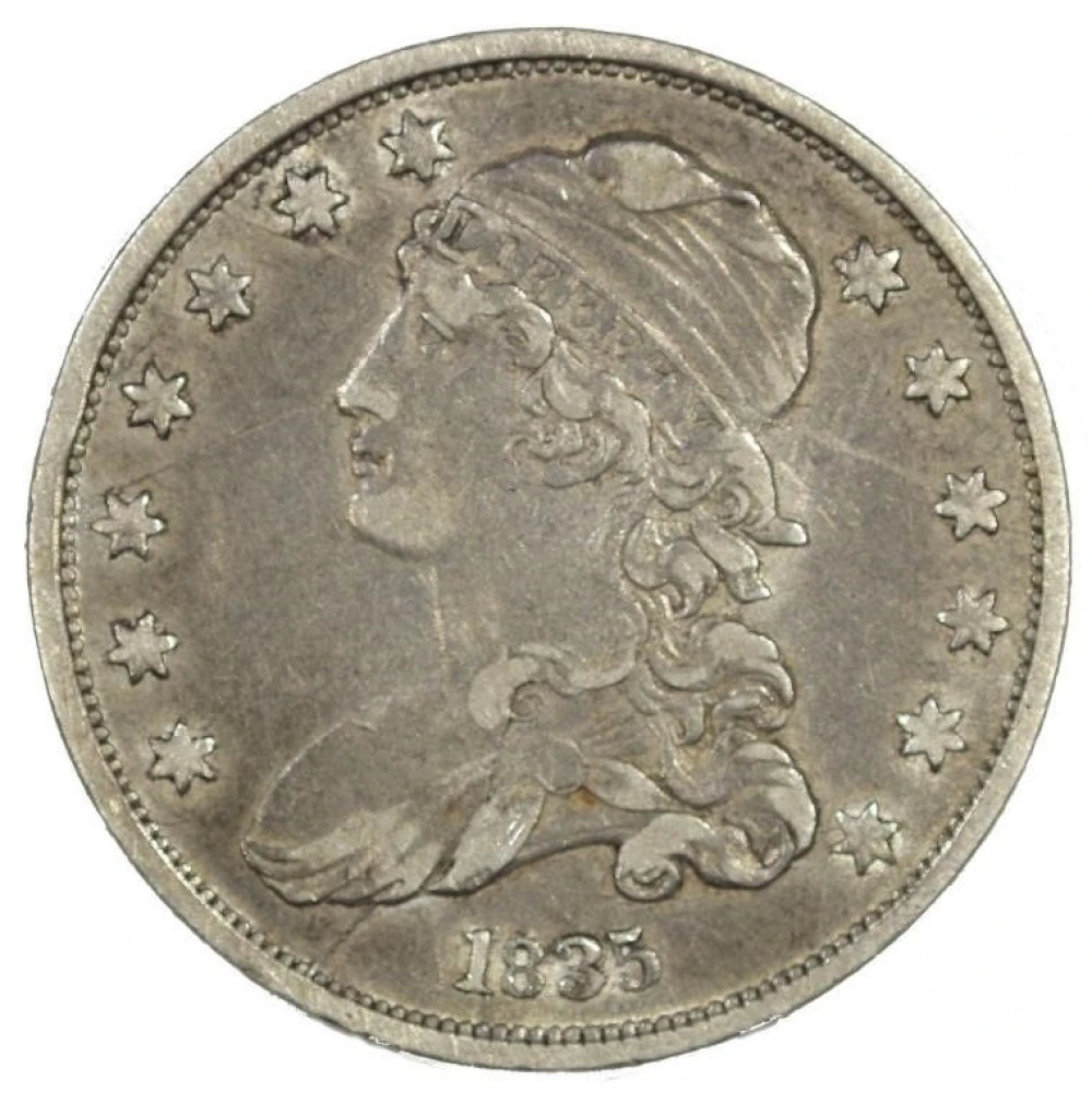 EF-40 1835 Bust Quarter