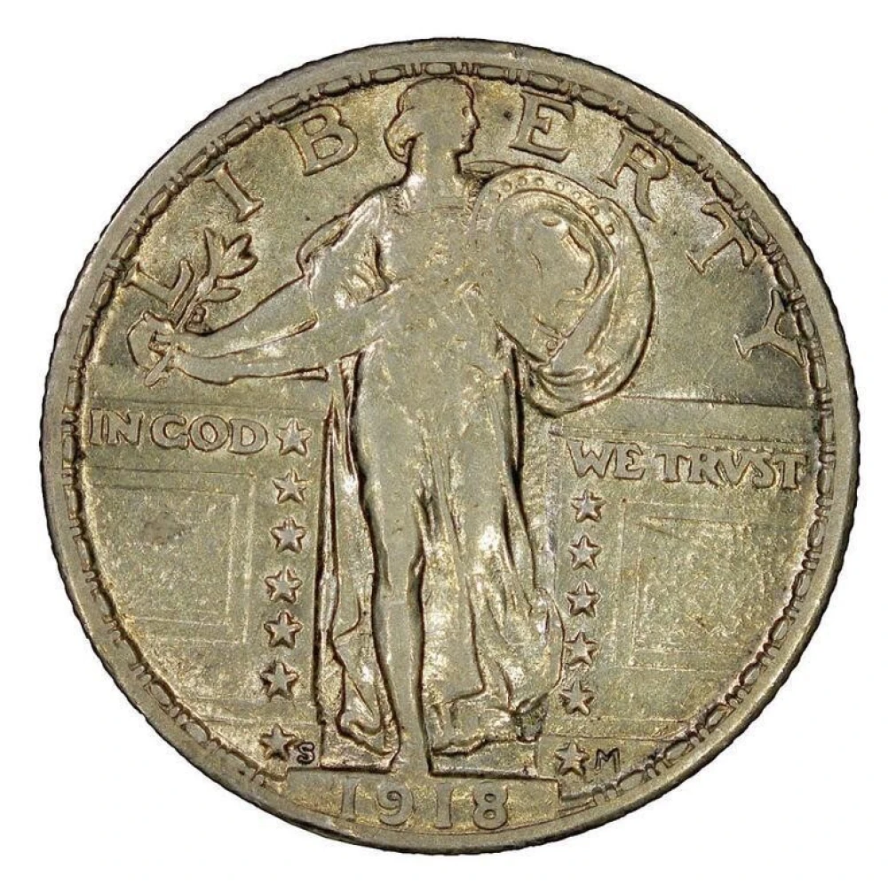 Pleasing AU-55 1918-S Quarter