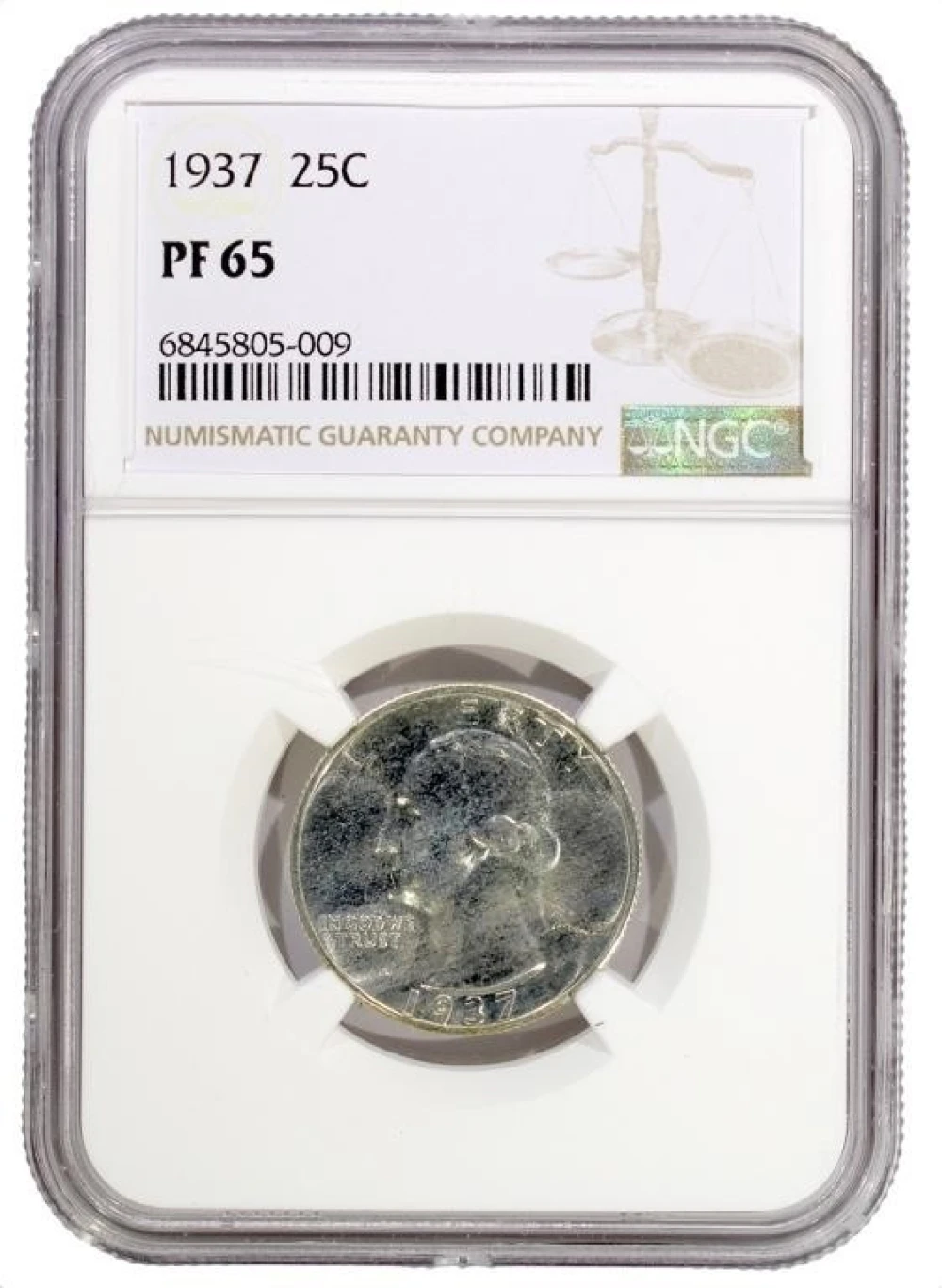NGC Proof-65 1937 Washington Quarter