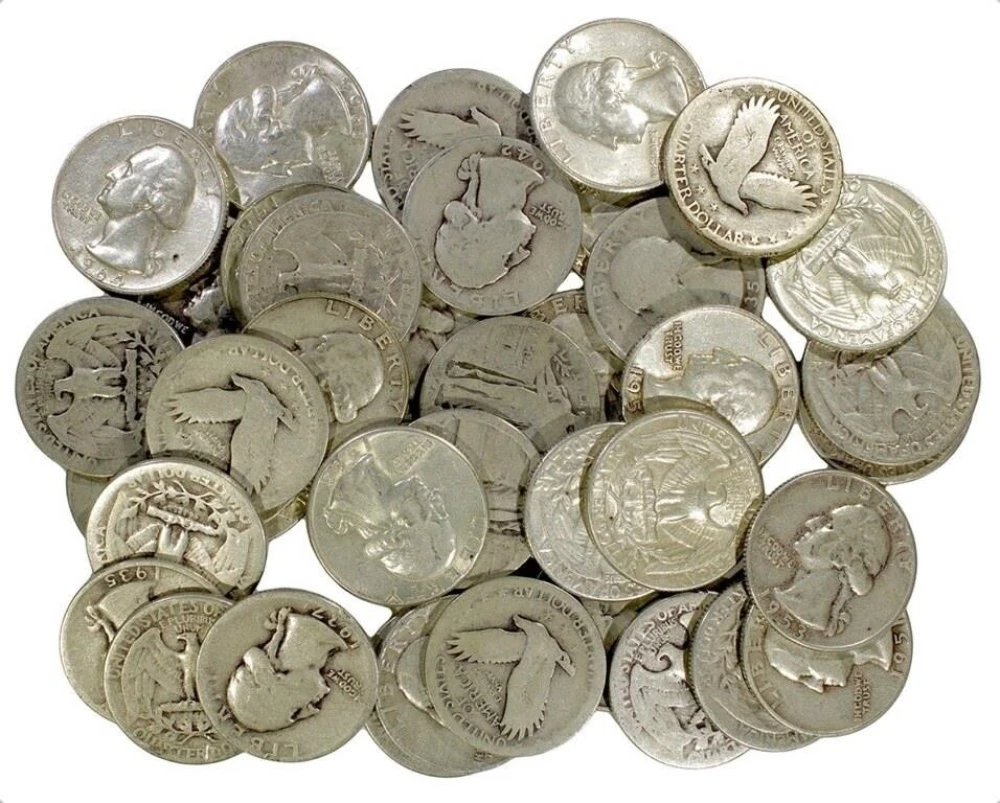 Mixed Silver Quarter Roll