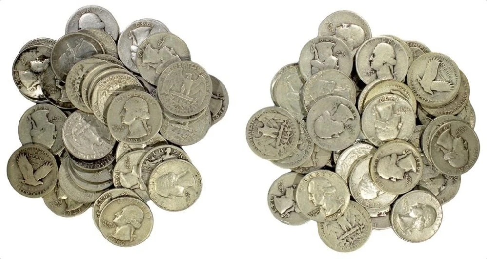 Pair of Silver Quarter Rolls
