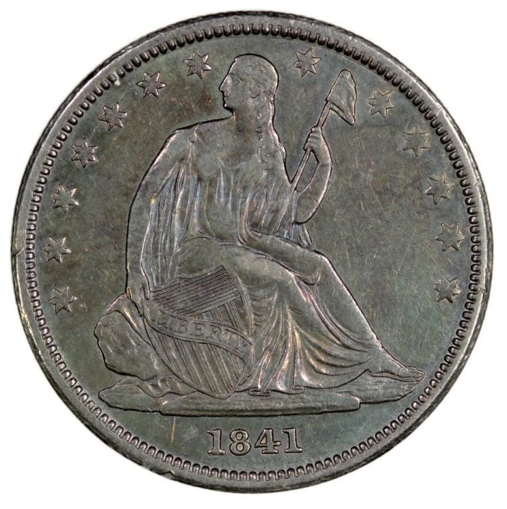 AU-50 1841 Half Dollar