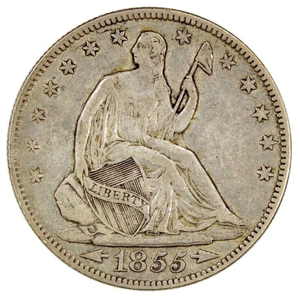 EF-40 1855/4 Arrows Half Dollar