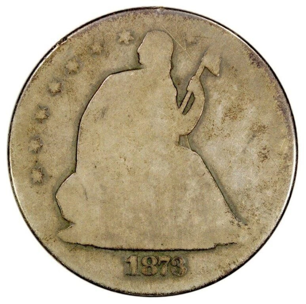 AG-3 1873-CC No Arrows Half Dollar