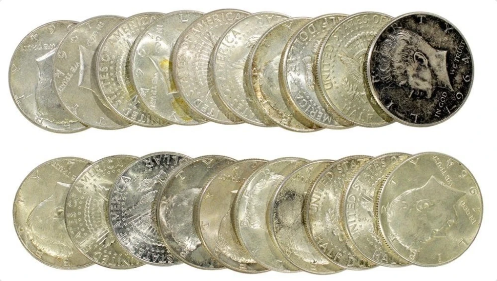 Roll of 1964 Kennedy Half Dollars