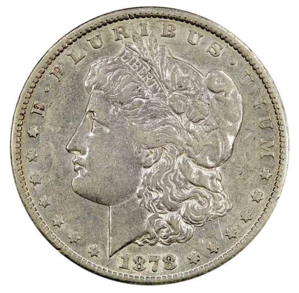 AU-50 1878-CC Morgan Dollar