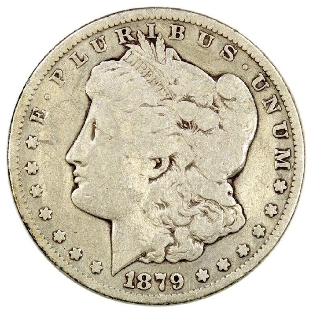 F-12 Details 1879-CC Morgan Dollar