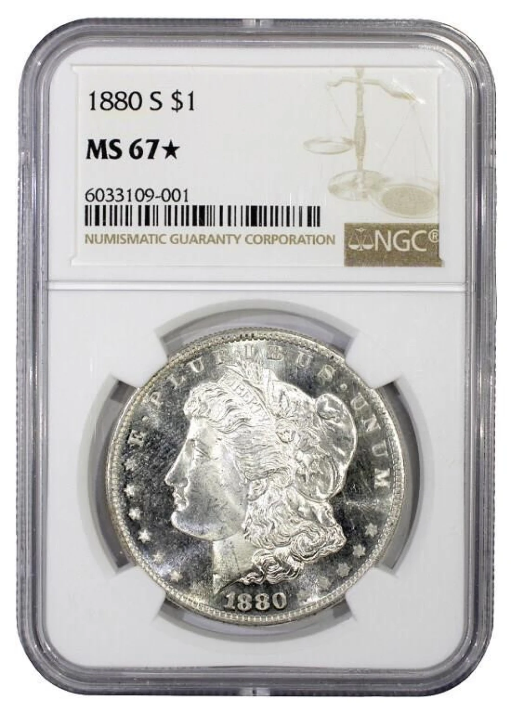 NGC MS-67* 1880-S Morgan Dollar