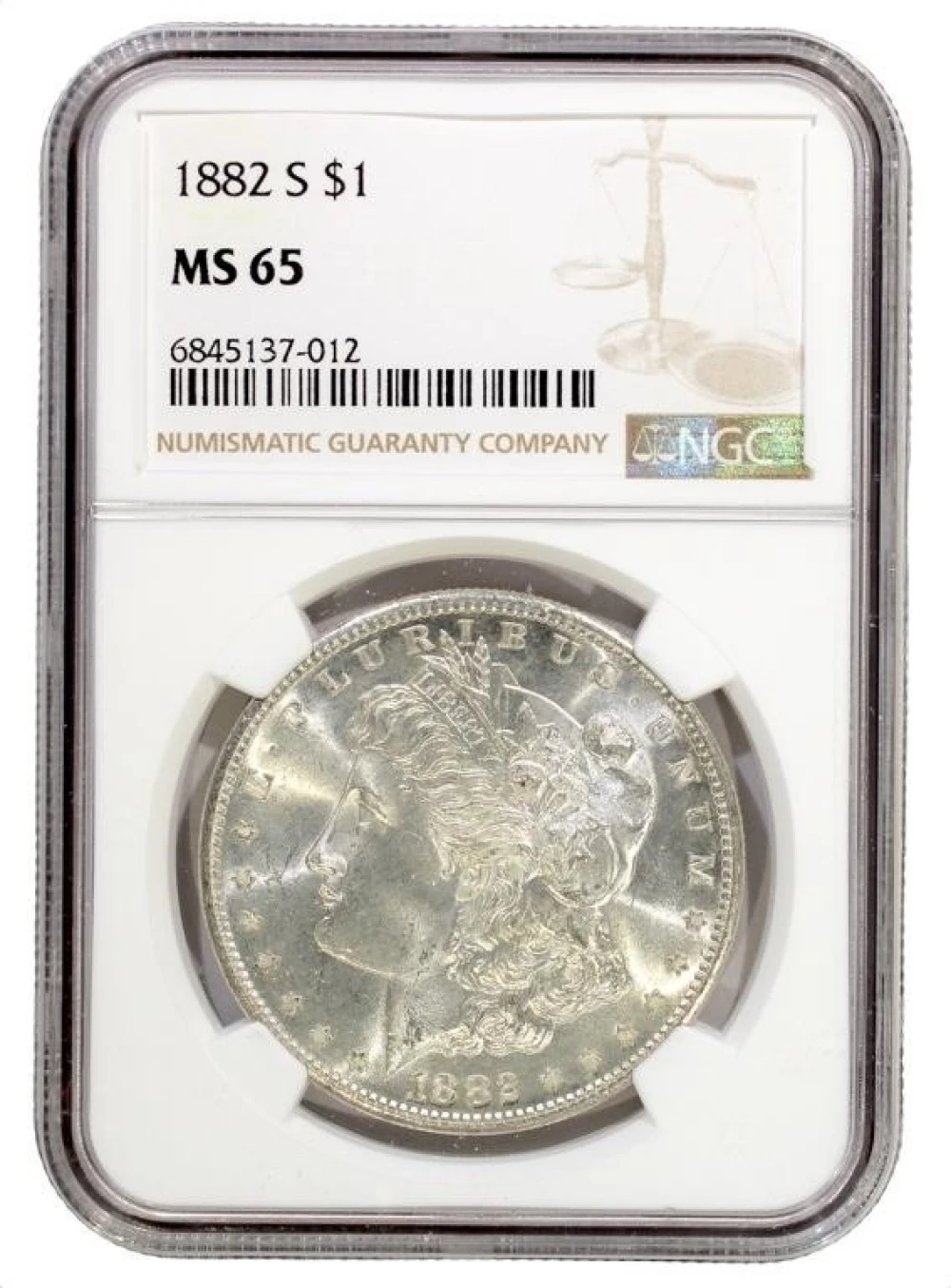 A 2nd NGC MS-65 1882-S Morgan Dollar