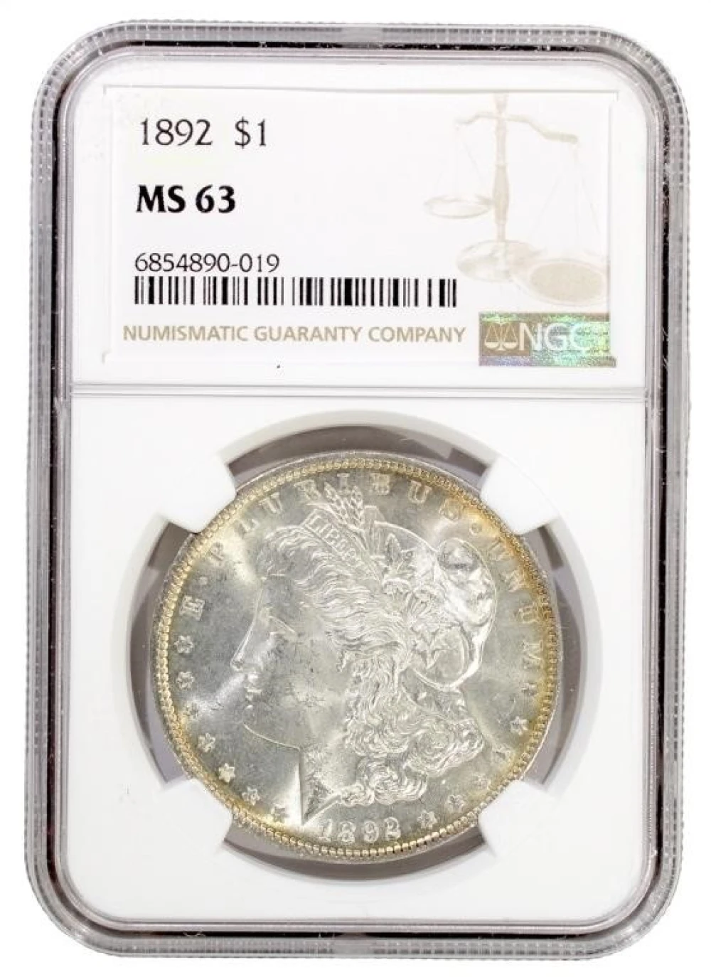 A 3rd NGC MS-63 1892 Morgan Dollar