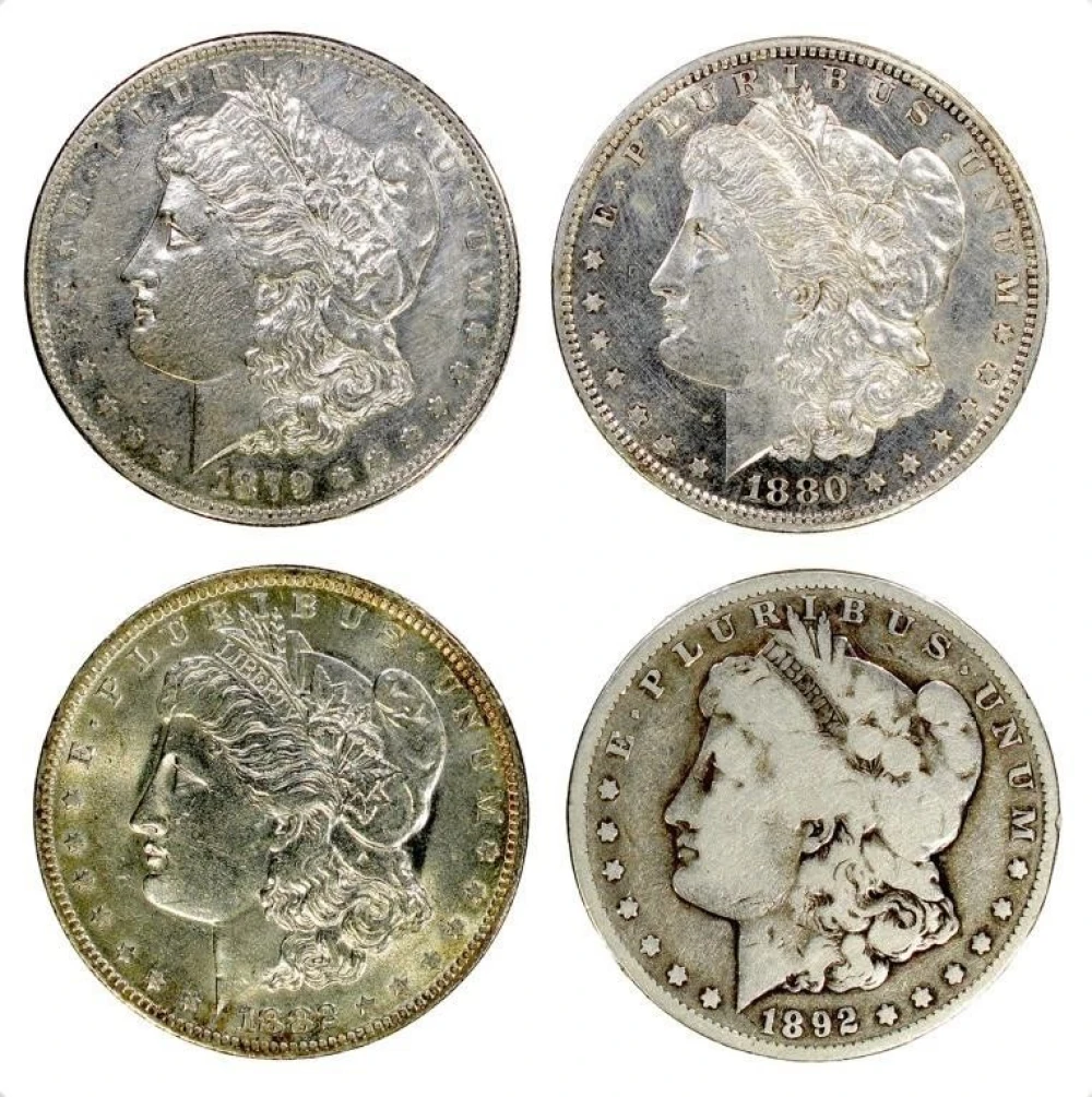 4 Piece Morgan $1 Lot