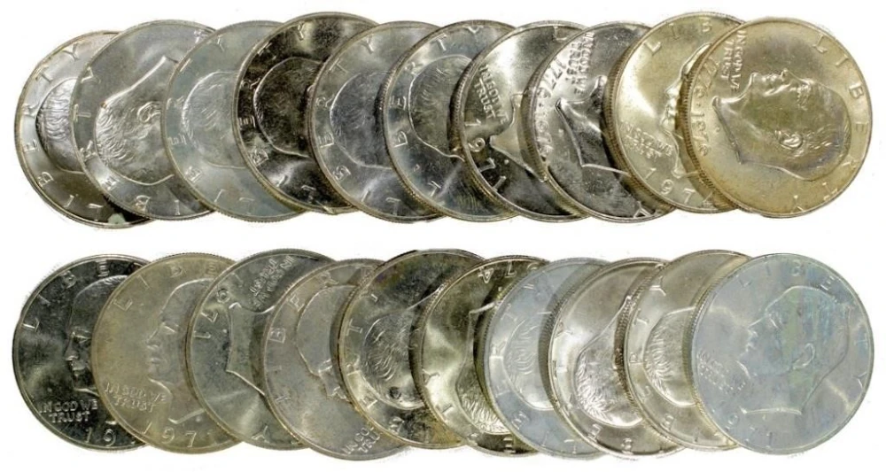 Roll of Mixed 40% Silver Eisenhowers