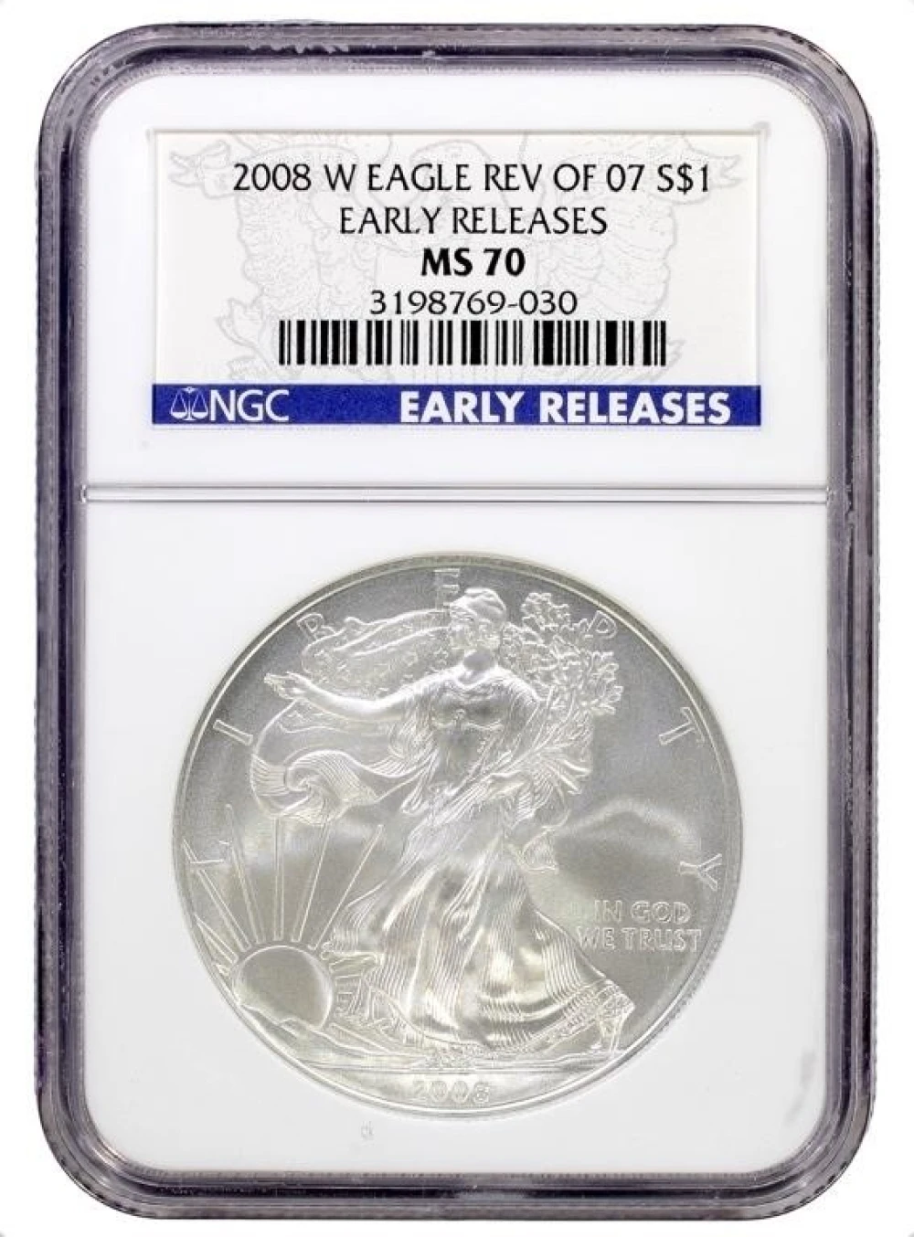 A 3rd NGC MS-70 ER 2008-W Reverse of '07