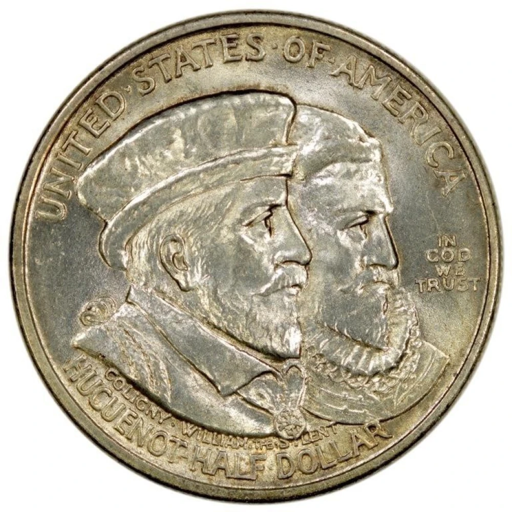 BU-62 1924 Huguenot Half Dollar