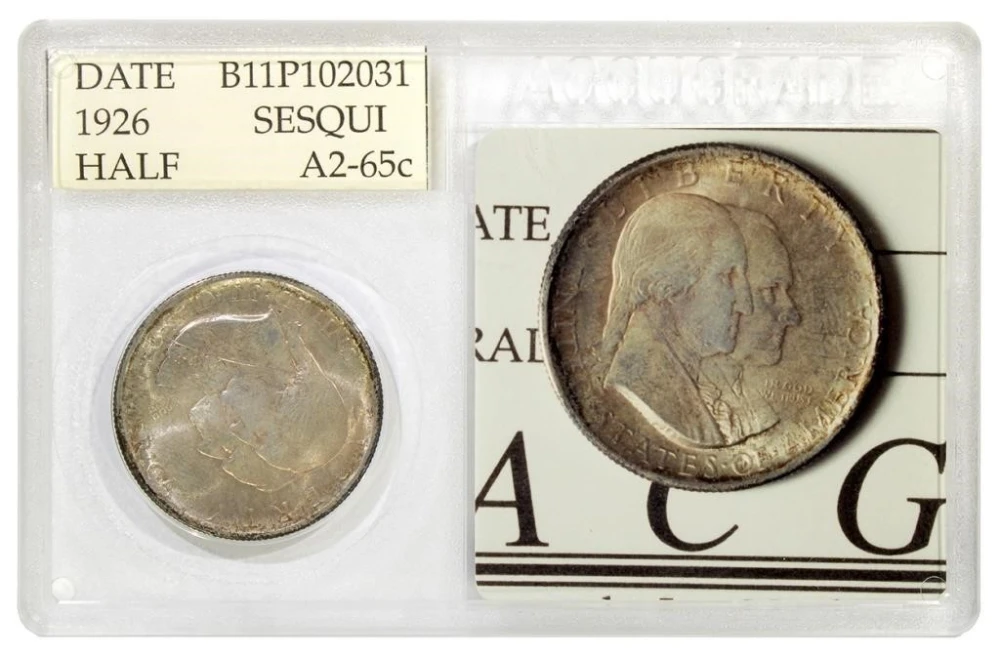 Accugrade MS-65 Sesquicentennial Half Dollar