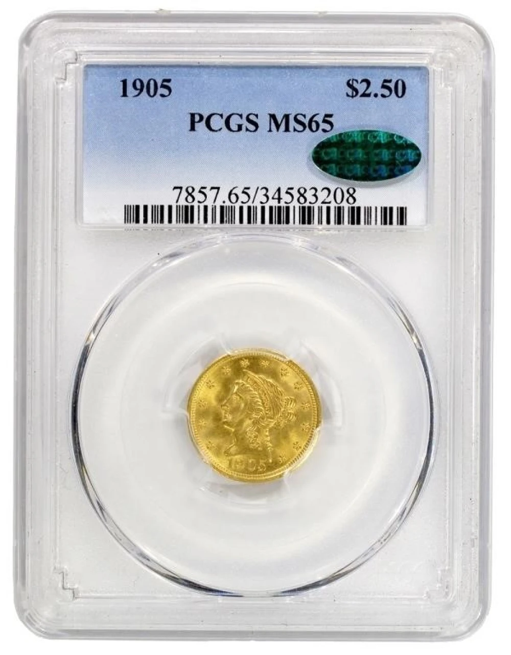 PCGS MS-65 CAC 1905 $2.50 Gold Liberty