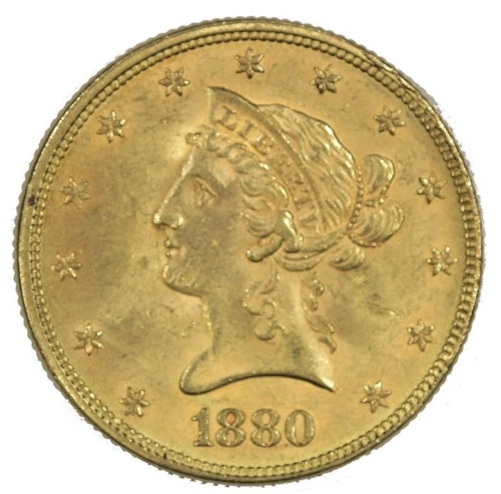 BU-62 1880 $10 Gold Liberty