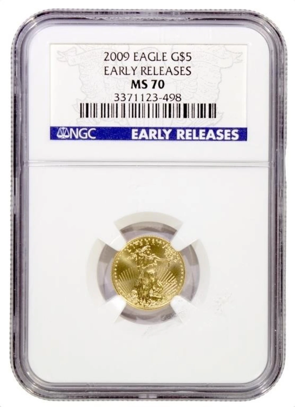 NGC MS-70 ER 2009 1/10 Ounce Gold Eagle