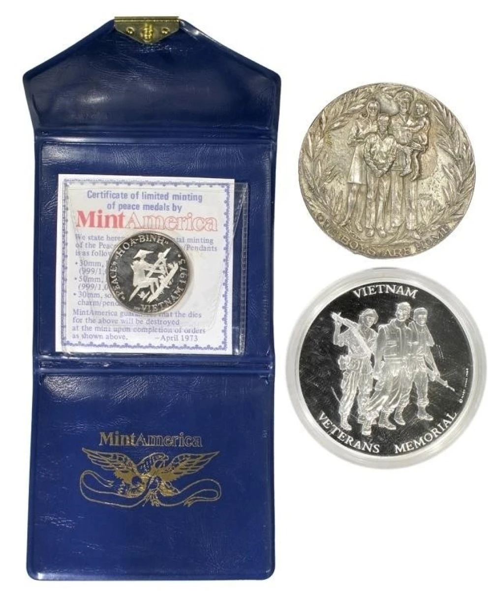 10+ Ounces of Silver Vietnam Related Medals
