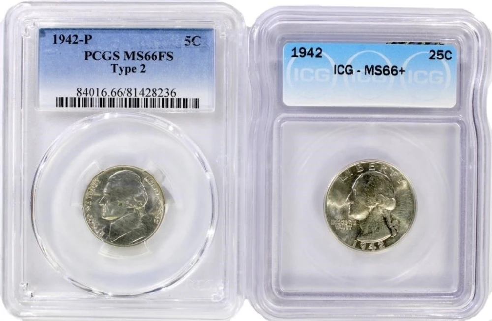 MS-66 1942 Type Pair
