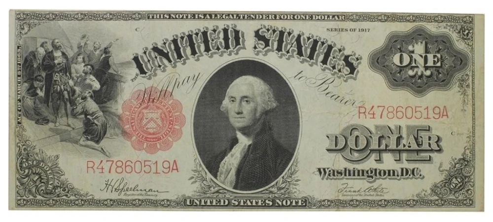 VF-20 1917 U.S. Note $1
