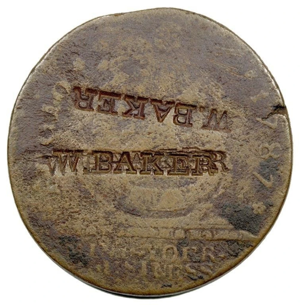 Counterstamped 1787 Fugio Cent