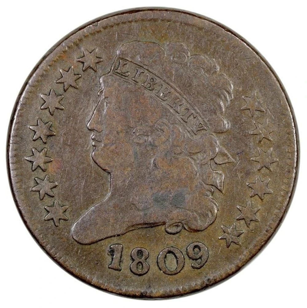 F-12 1809 Half Cent