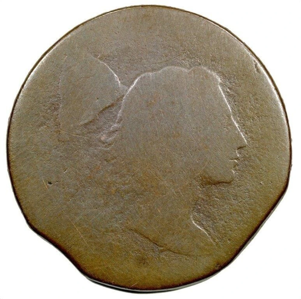 Fair-2 1795 Large Cent With Planchet Clips