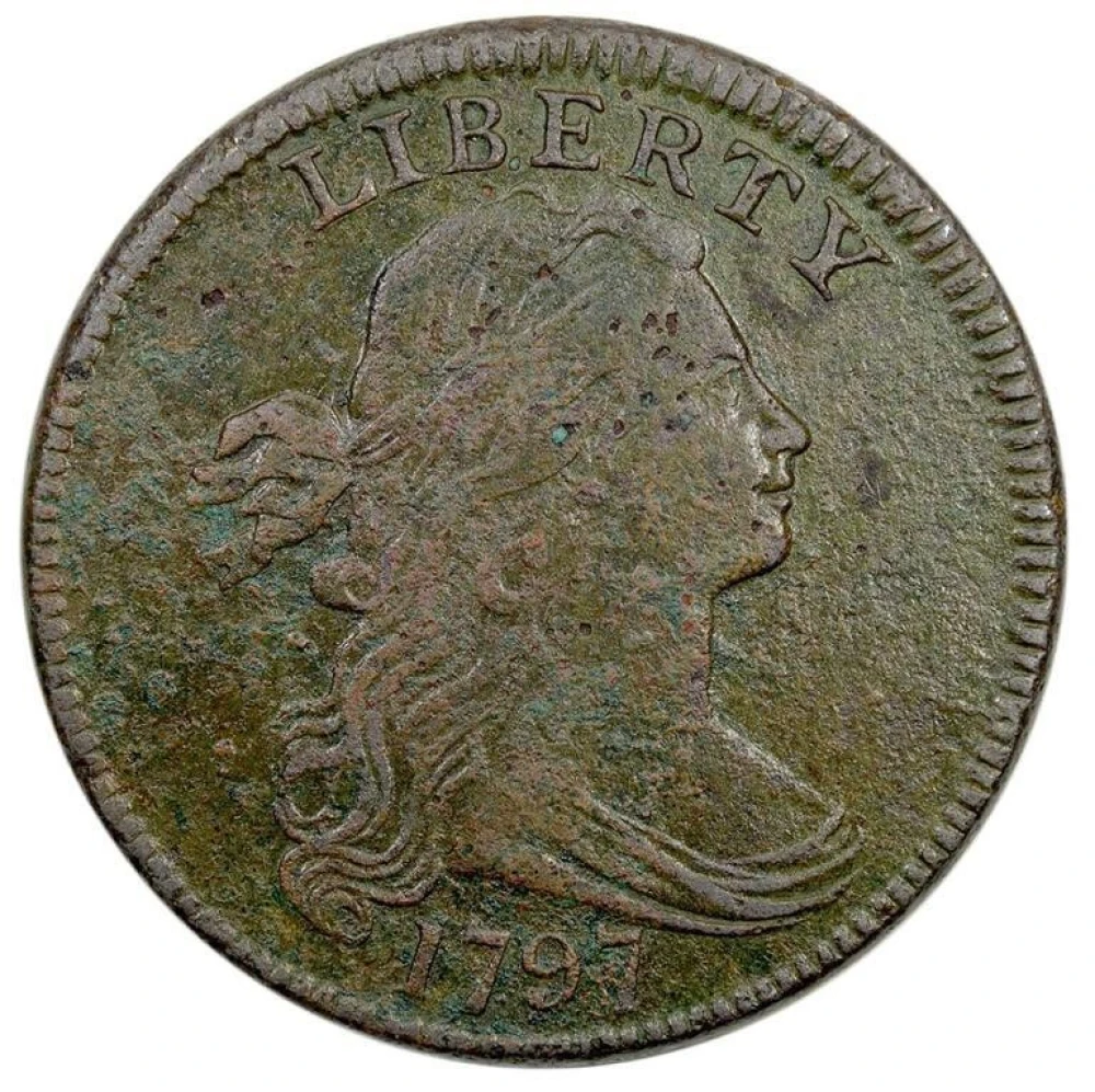 EF-45 Details 1797 Large Cent