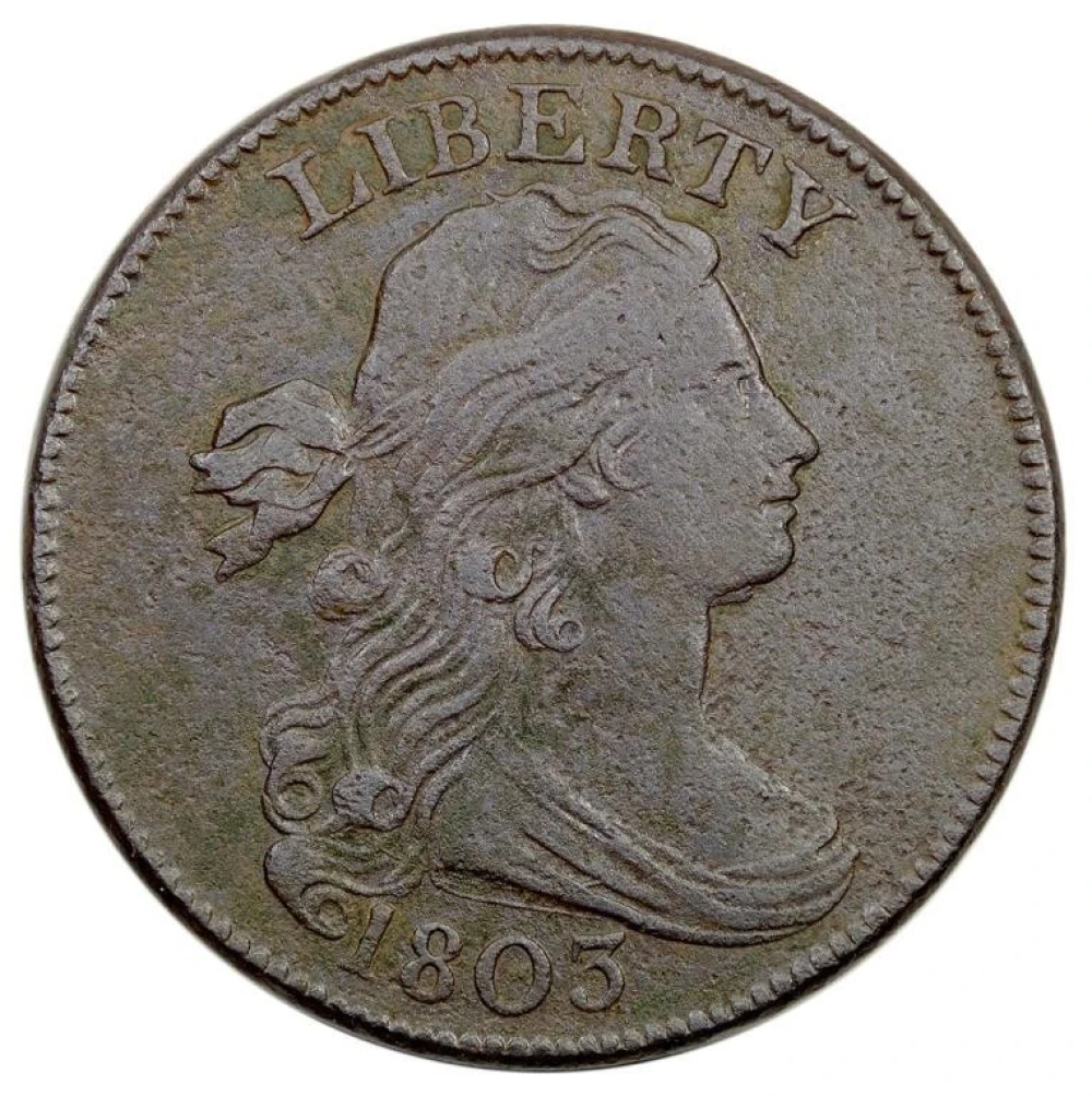 AU-50 Details 1803 Large Cent