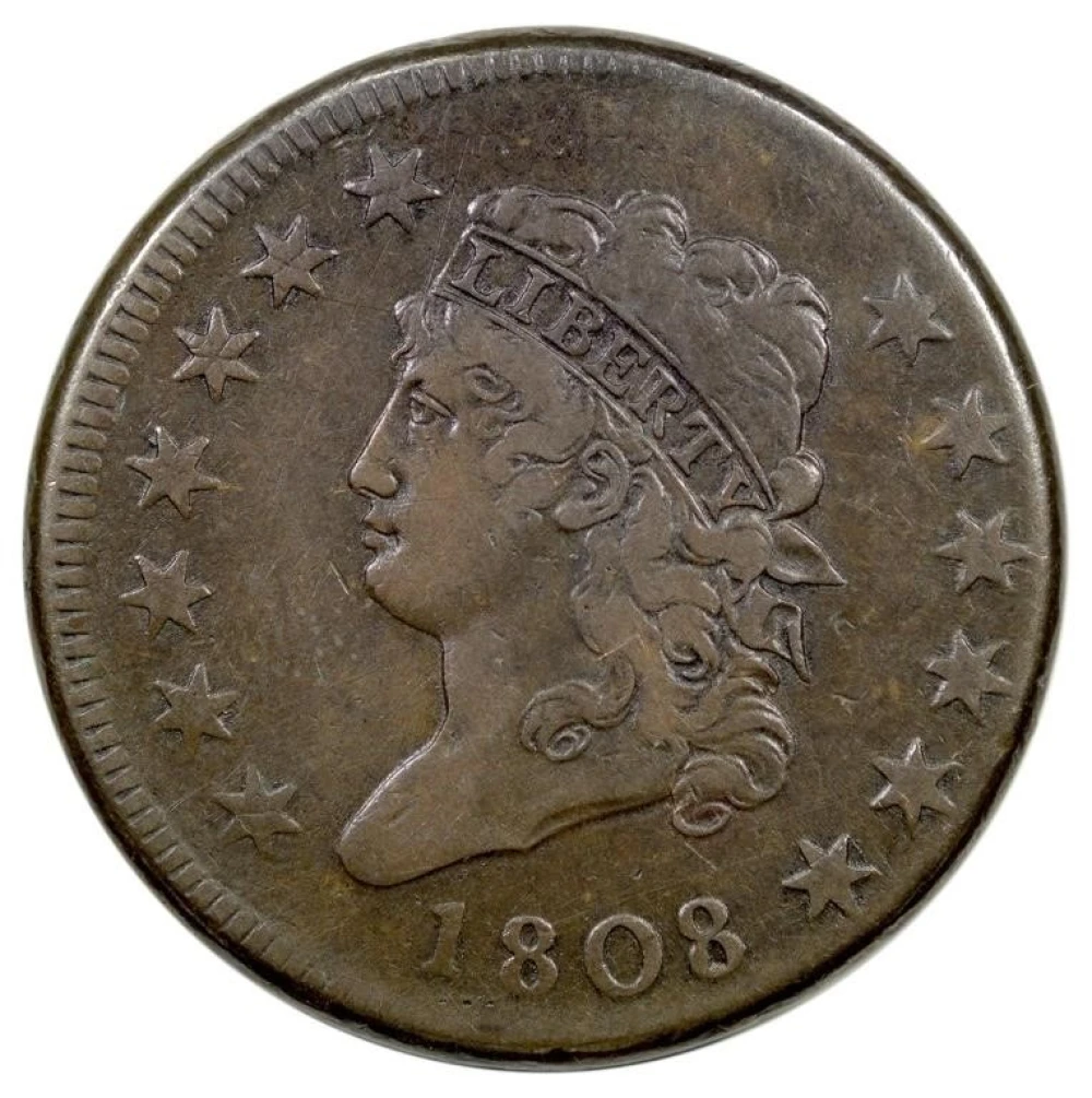VF-20 1808 Large Cent