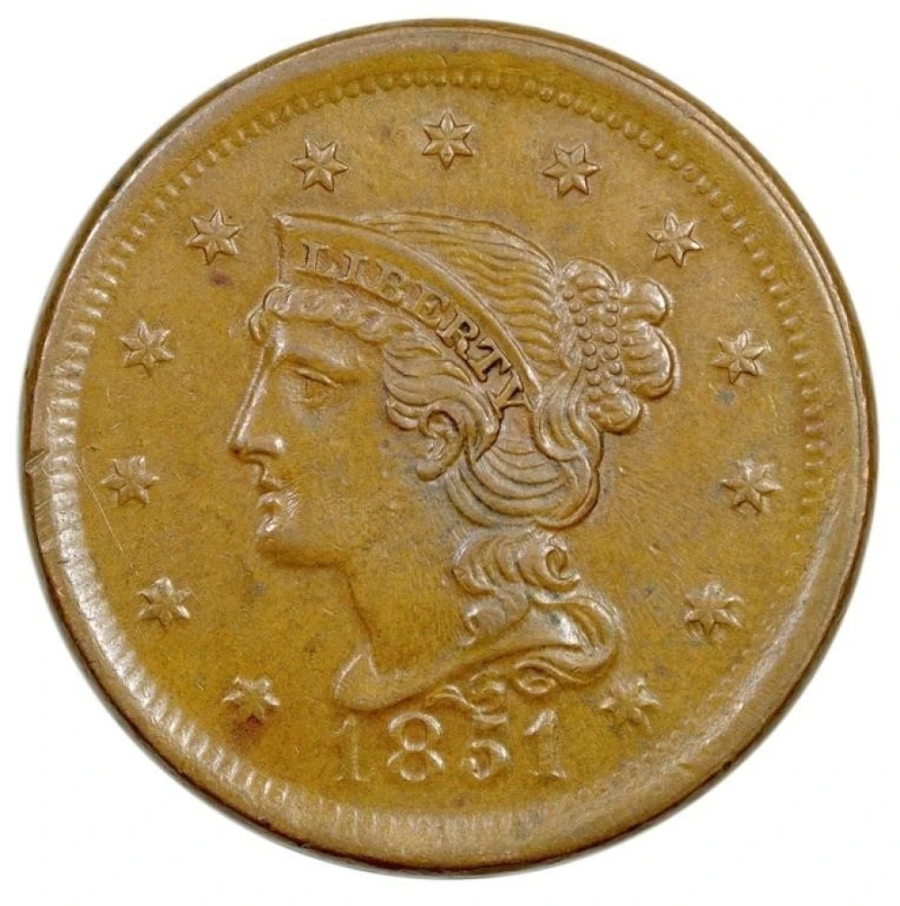 BU-60 1851 Large Cent