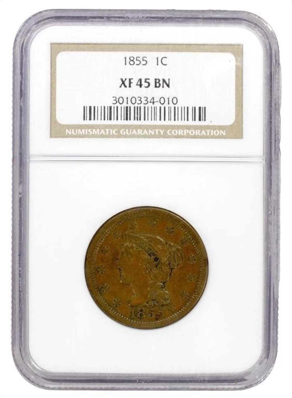 NGC EF-45 1855 Large Cent