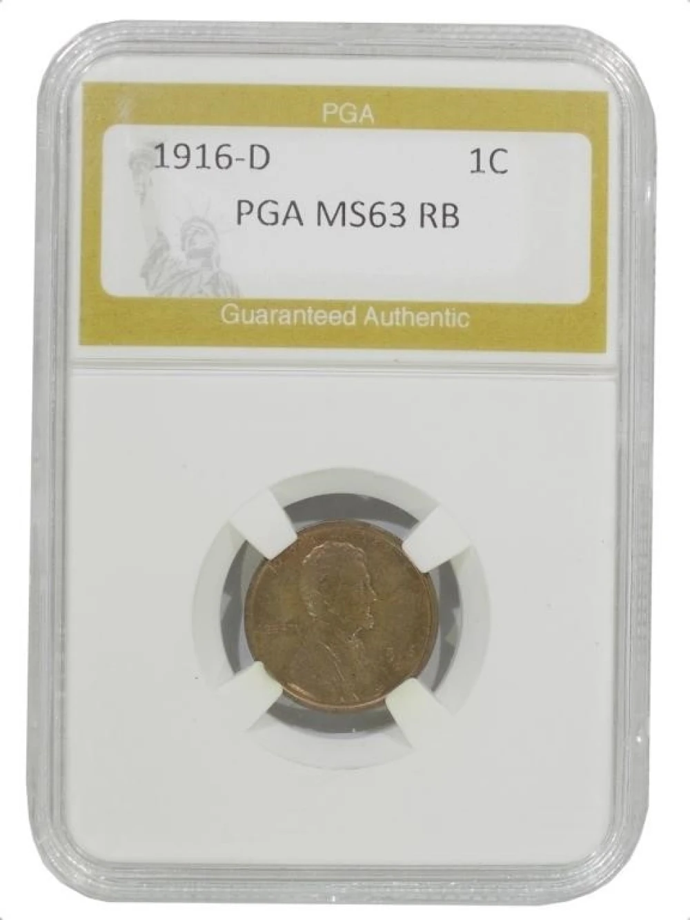 MS-63 1916-D Lincoln Cent