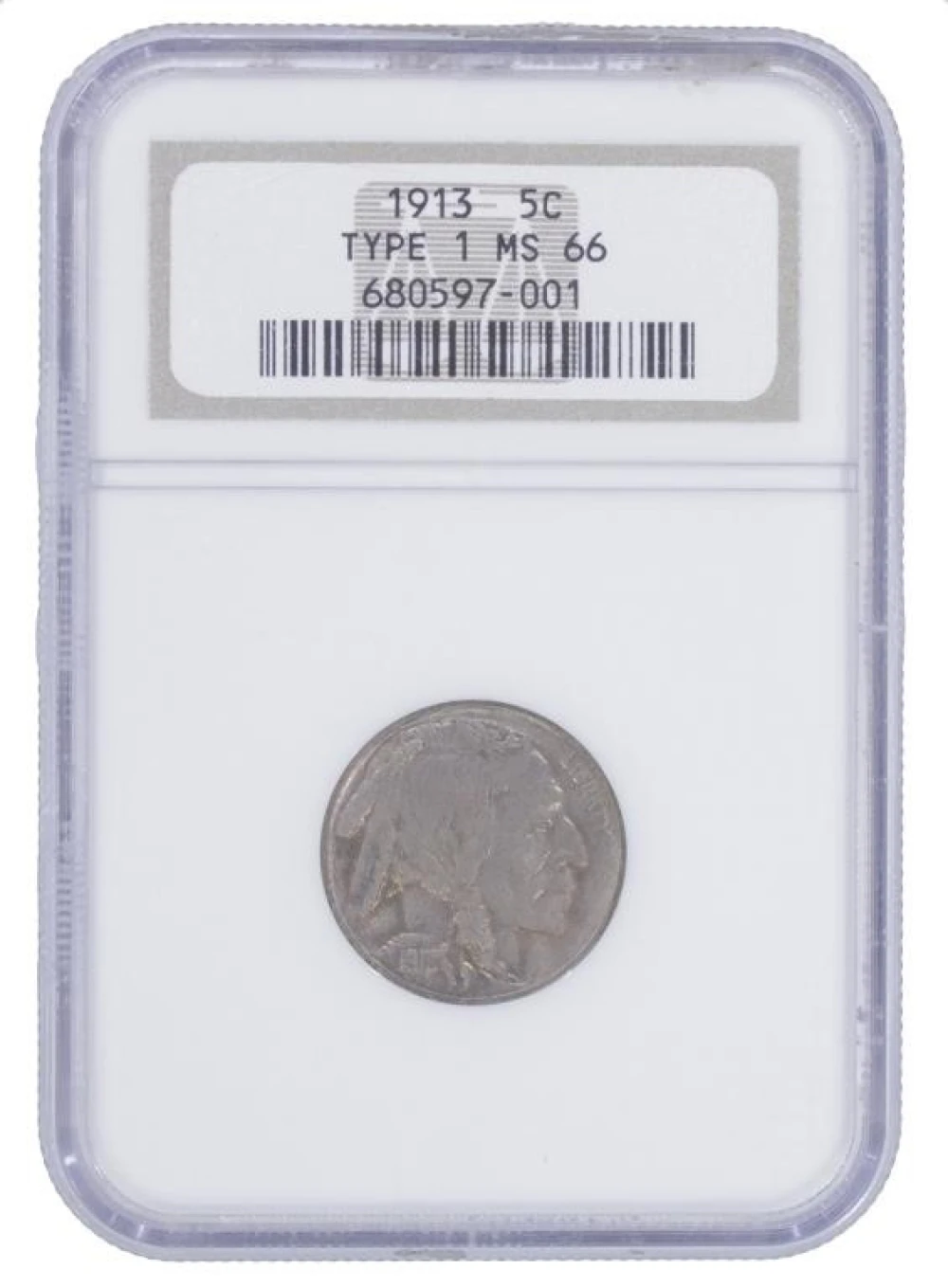 NGC MS-66 1913 TI Buffalo Nickel