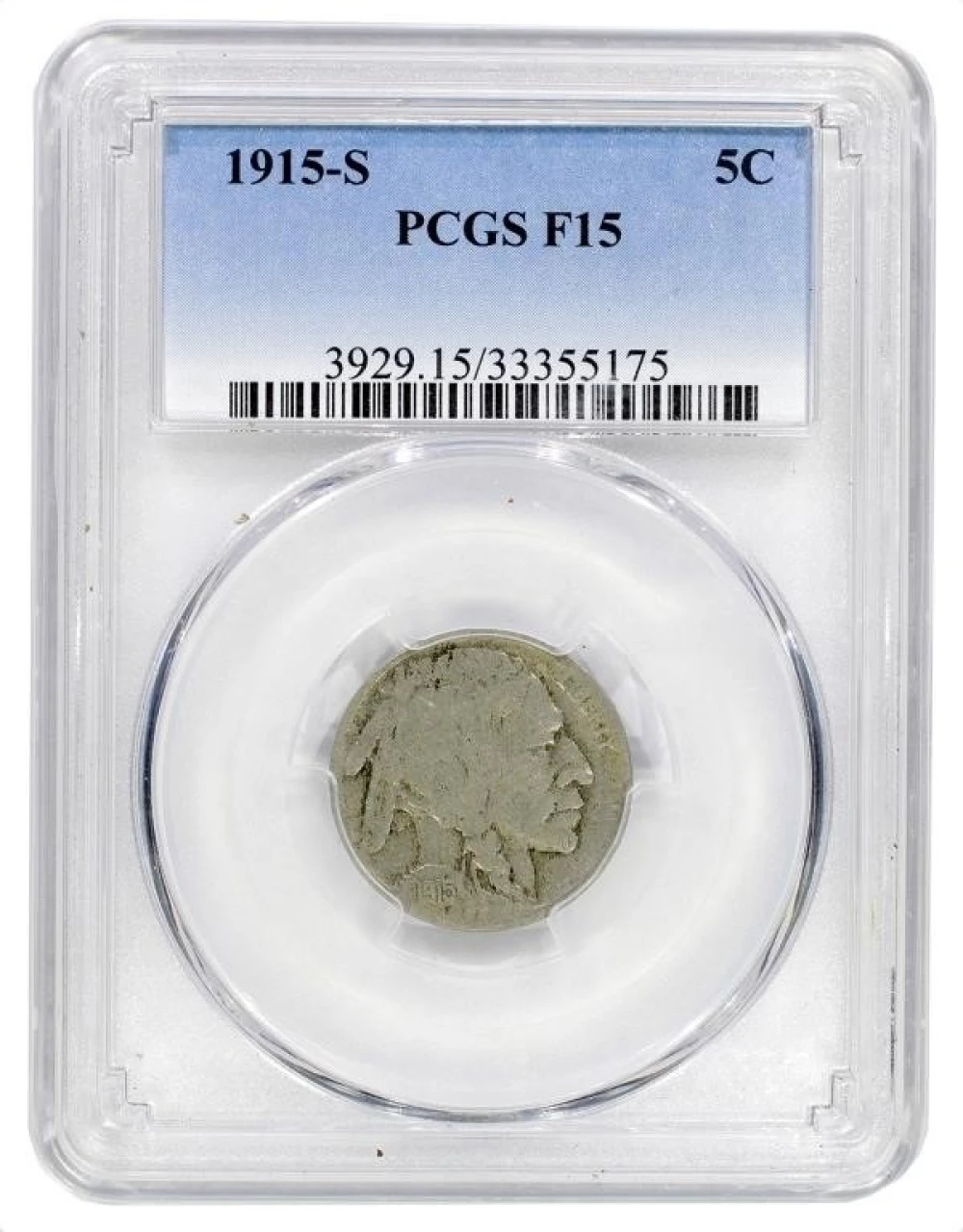 PCGS F-15 1915-S Buffalo Nickel
