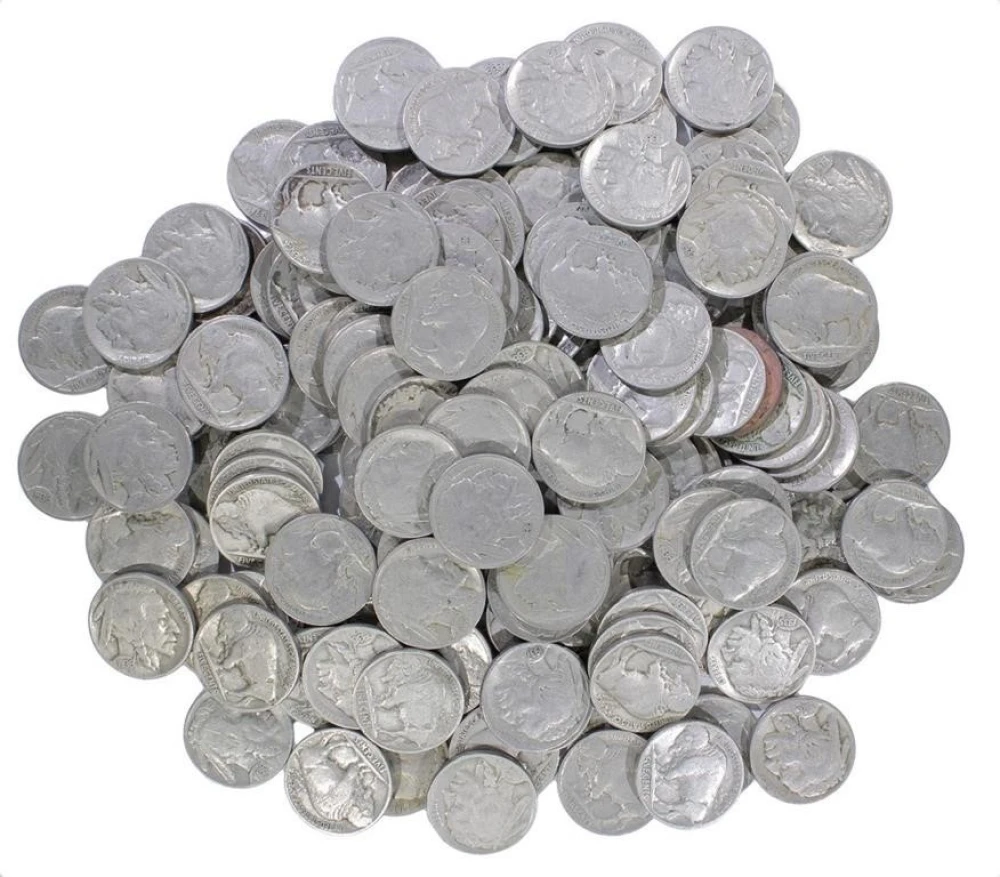 4 Mixed Date Buffalo Nickel Rolls