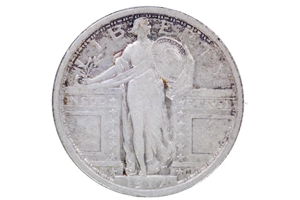 VF-25 1917 Type I Standing Liberty Quarter