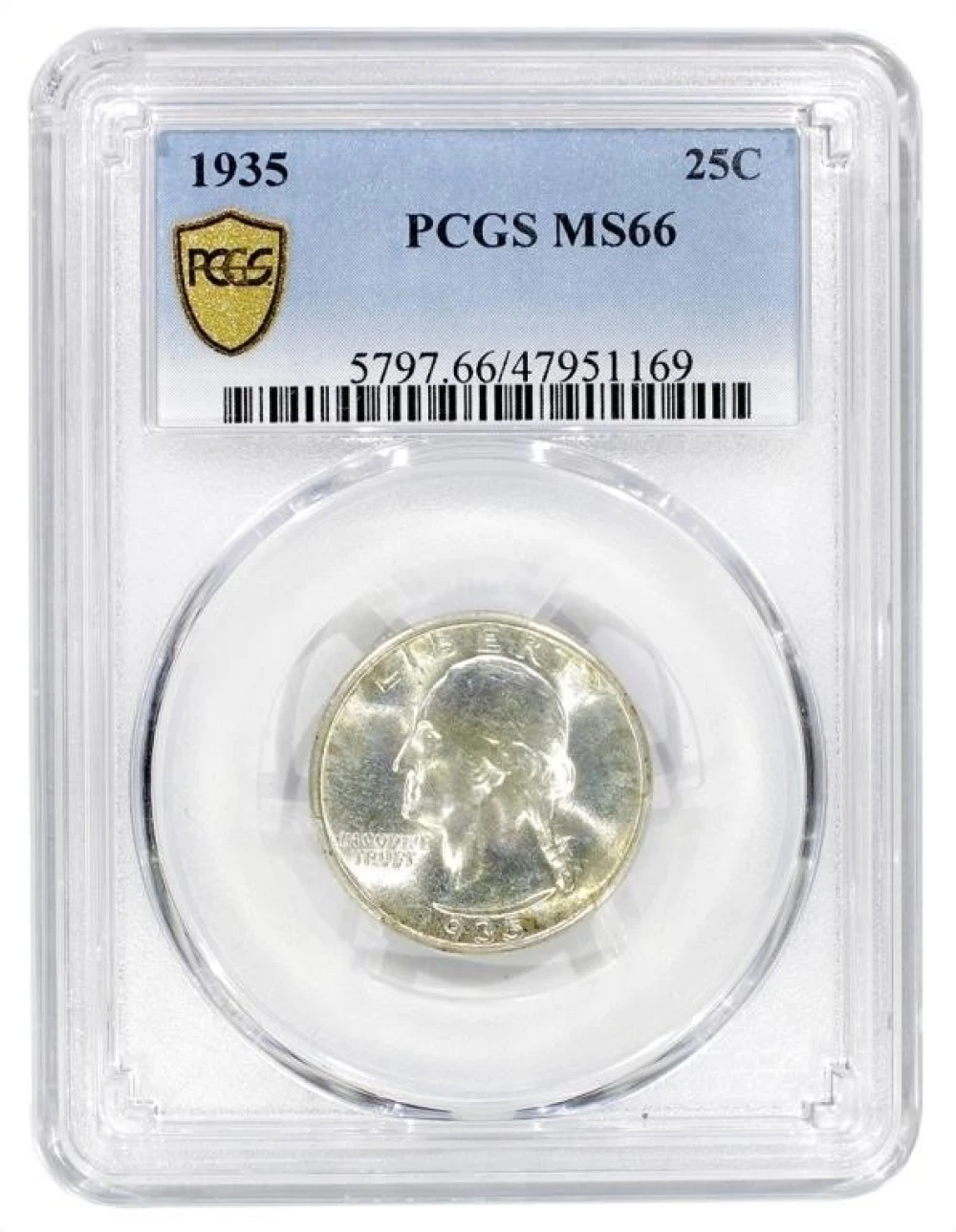PCGS MS-66 1935 Washington Quarter