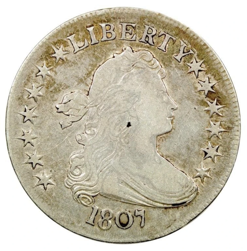 VF-30 Details 1807 Dr.Bust Half Dollar