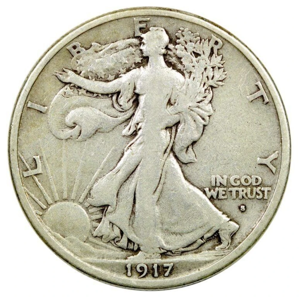 F-15 1917-S Walking Liberty Half Dollar