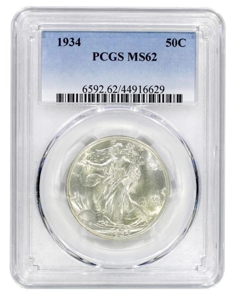 PCGS MS-62 1934 Walking Liberty Half